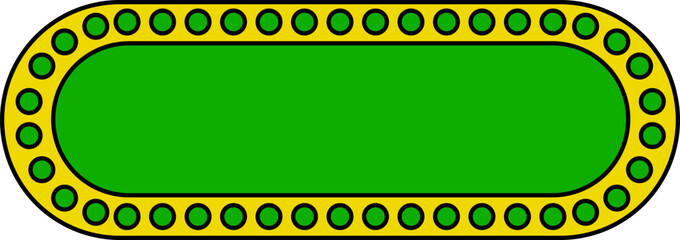 Retro Text Box Element Shape | Multi-Color Retro Shape