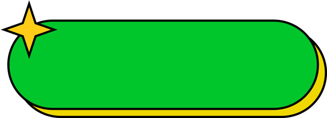 Retro Text Box Element Shape | Multi-Color Retro Shape