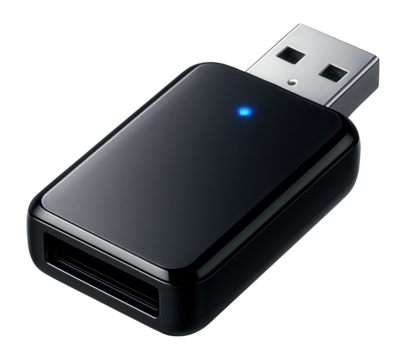 Camera SD card reader with USB interface and LED indicator