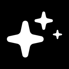 Abstract White form on black background. White geometric shape on black background. Vector.