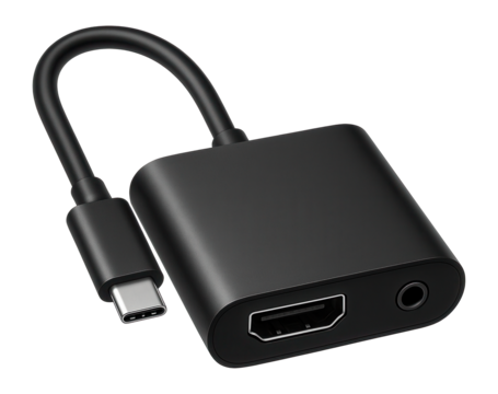 USB-C to HDMI dock with audio jack