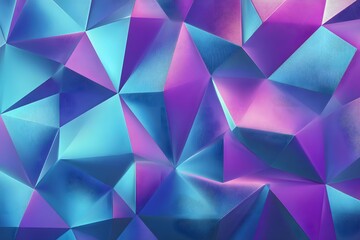 Futuristic polygon pattern background with metallic gradient