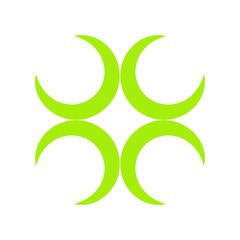 Abstract Shapes Bundle. PNG  PNG con forma abstracta verde. figura. forma. shape.