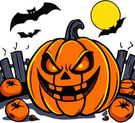 halloween pumpkin vector