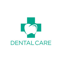 Dent Dentist Dental Care Clinic Logo Template Vector