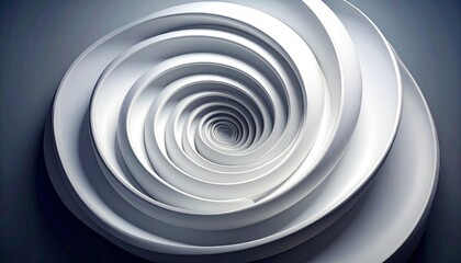 Obraz premium Close-up spiral metal coils forming a hypnotic pattern