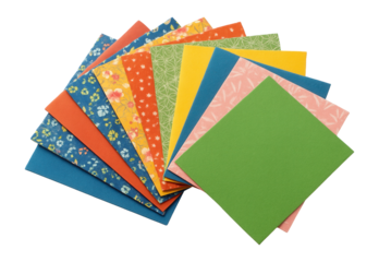 Set of origami paper in various patterns