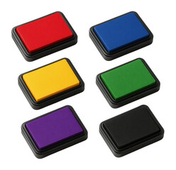 Set of ink pads in assorted colors