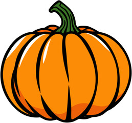 pumpkin isolated on white background