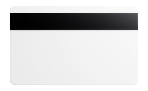 Plastic card with a magnetic stripe