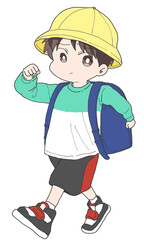 ランドセルを背負った男の子