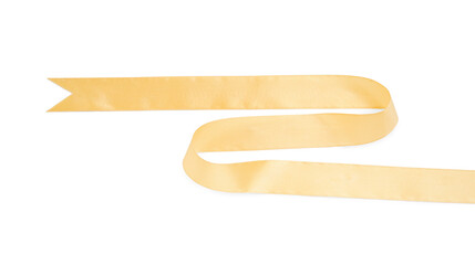 Beautiful satin ribbon isolated on white background