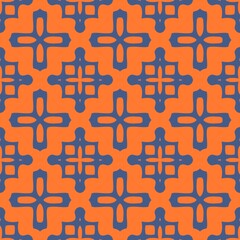 Obraz premium Seamless illustration of a golden cross pattern, a religious symbol of faith and devotion