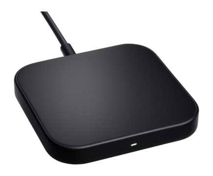 Wireless charging pad with LED indicator