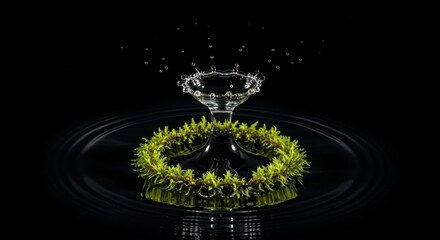 High Speed Photography Captures Nature Inspired Water Drop Formation
