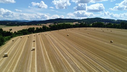 Obraz premium High-angle view of a rural landscape