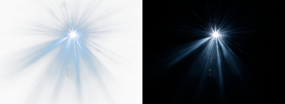 Star blue light shine sparkling starlight flash effect glow magical magic sparkle beam background galaxy night space spark universe spotlight decoration design beauty celebration explosion transparent