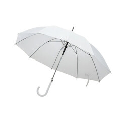 White Umbrella isolated on white transparent background, Open Umbrella PNG 