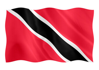 Digital composite. Trinidad and Tobago flag. 31st August is Trinidad and Tobago Independence Day. symbol, country, nation, national, T&T, Trinidadian,