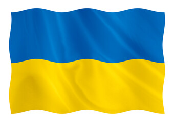 Digital composite. Ukraine flag. ..24th August is Ukrainian Independence Day. ..PNG file..symbol,...