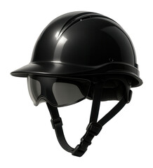 Fototapeta premium Black safety helmet with sun visor