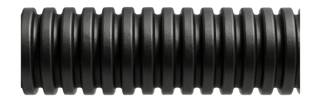 Flexible cable conduit with corrugated design