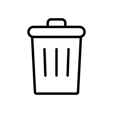 Trash can with lid icon.