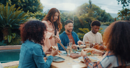Friends, share and discussion with lunch outdoor for conversation, bonding and social gathering....