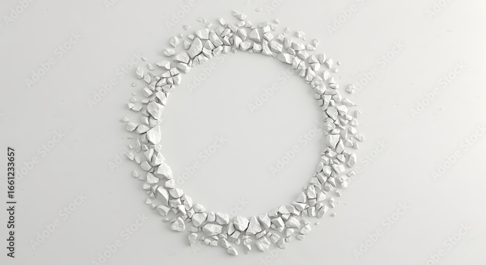 Aufkleber minimalist presentation backdrop featuring an abstract circular design element with monochromatic ae