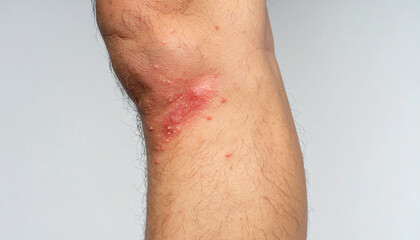 Fototapeta premium Psoriasis on Leg Symptoms, Treatment, and Diagnosis