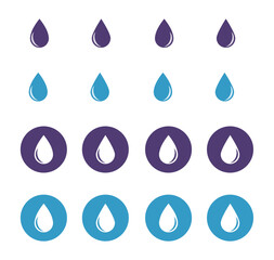 Blood and water Drop