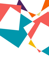 Abstract colors minimalism geometric square overlap pattern background