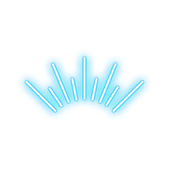 Abstract Neon Light Burst Illustration.