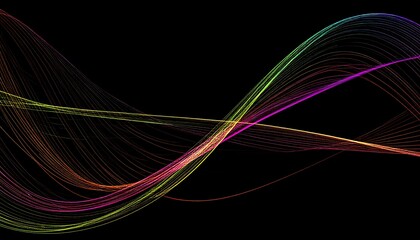 Colorful abstract wave design