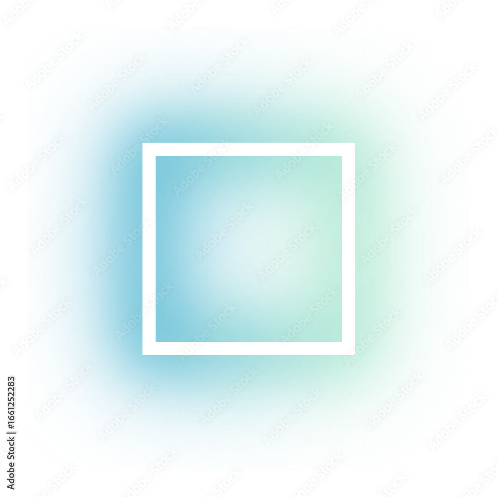 Poster abstract square frame with gradient background.