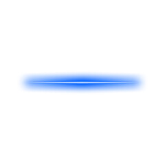 Glowing Blue Horizontal Line Effect.