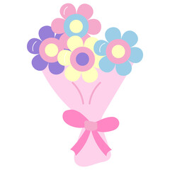 Cute Flower Bouquet Stickers