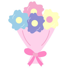 Cute Flower Bouquet Stickers