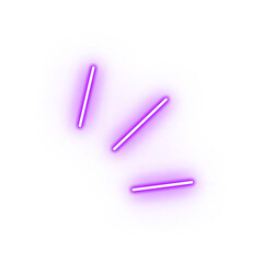 Glowing Purple Neon Light Streaks.