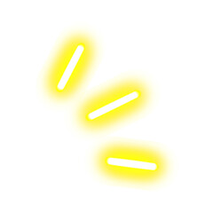 Glowing Yellow Abstract Light Streaks.