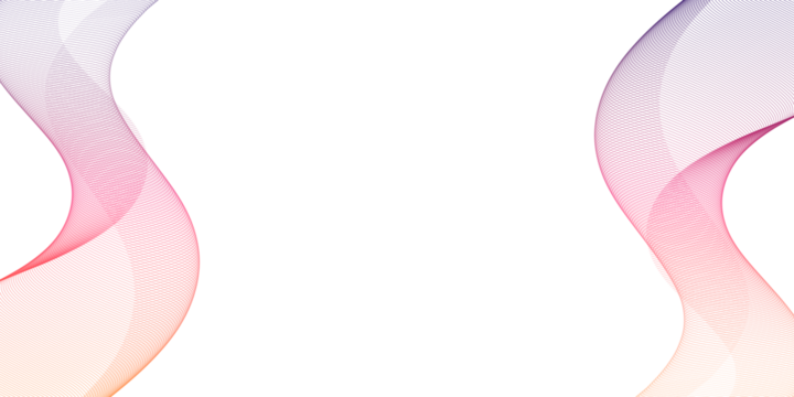 Abstract Soundwave Flowing Purple Line Design on Transparent Background, Modern Wave Pattern for Technology, Music Graphics, and Contemporary Art Projects