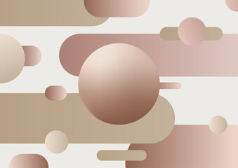 abstract background design with pastel geometric shapes in muted pink beige and brown spheres and rectangles for modern digital art minimal pattern smooth texture stylish