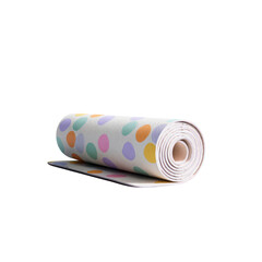 Rolled-up Pastel Polka Dot Exercise Mat or Play Mat