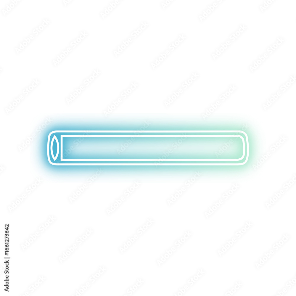 Poster neon loading bar progress indicator.