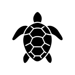 Sea turtle icon. Vector illustration isolated o white background