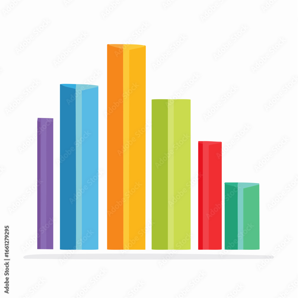 Poster a crisp design of stacked color blocks, clean and bold, making a modern backdrop for anything from b
