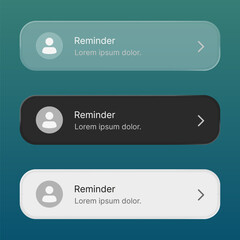 Clean and simple notification reminder design for social media and promotion post