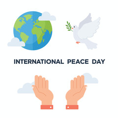 International Peace Day Celebration Illustration.