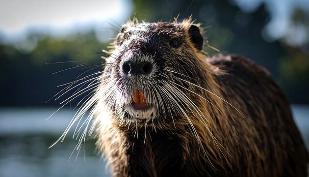 Close-up of a nutria