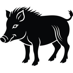 wild boar vector animal